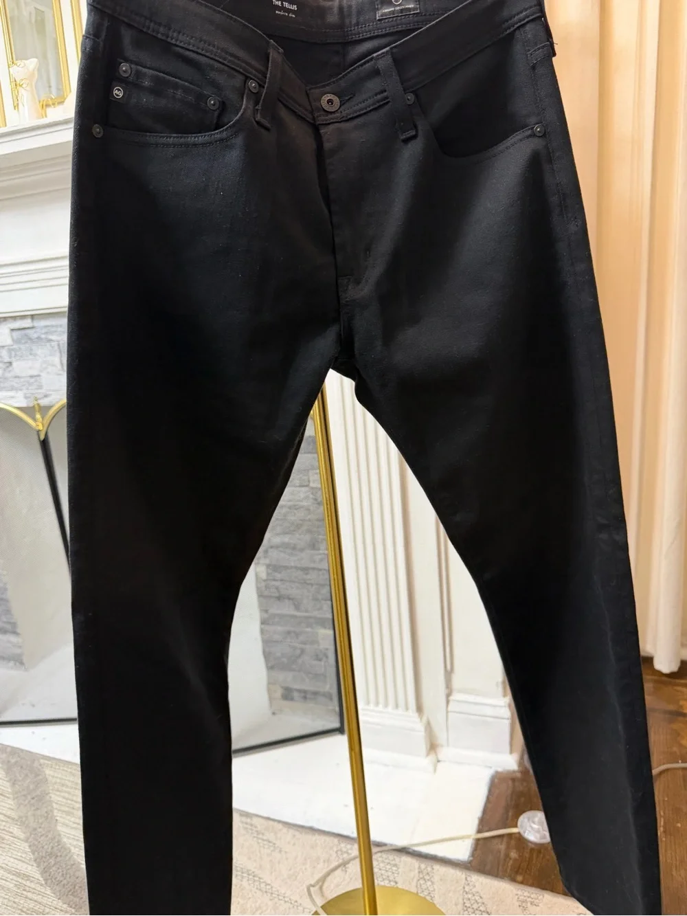 AG Adriano Goldschmied Men's Slim Black Jeans